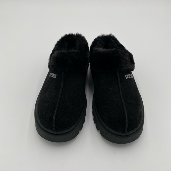 Skechers USA Shindigs Fortress Faux Fur Slip‎ On Clogs Shoes Slippers 6 (NWOT) - Picture 2 of 8